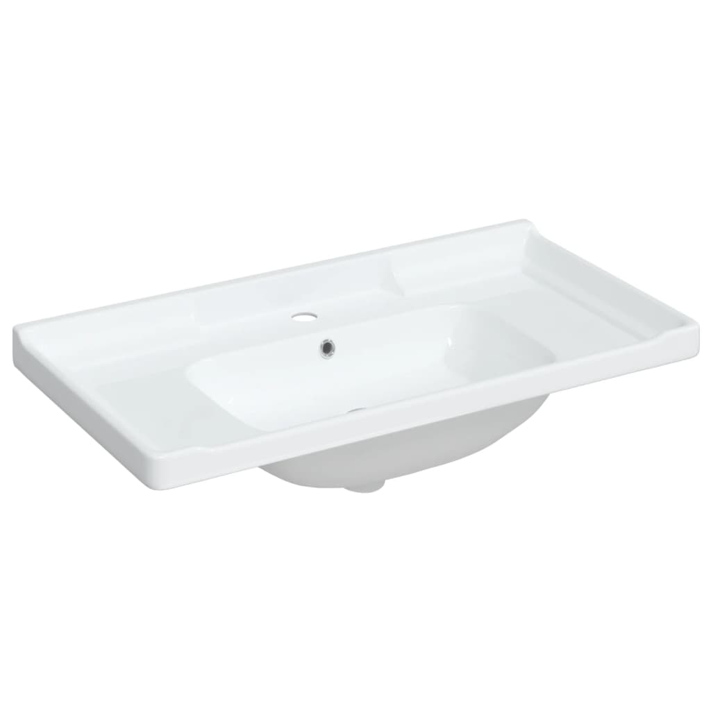 Vidaxl Washingin Rectangular 91.5x48x23 cm Céramique blanc