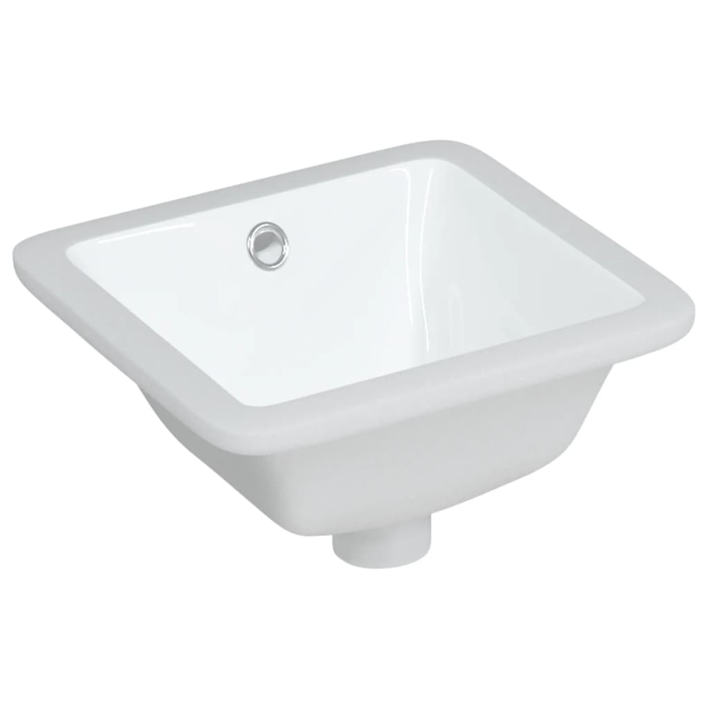 Vidaxl Washingin Rectangulaire 30,5x27x14 cm Blanc en céramique