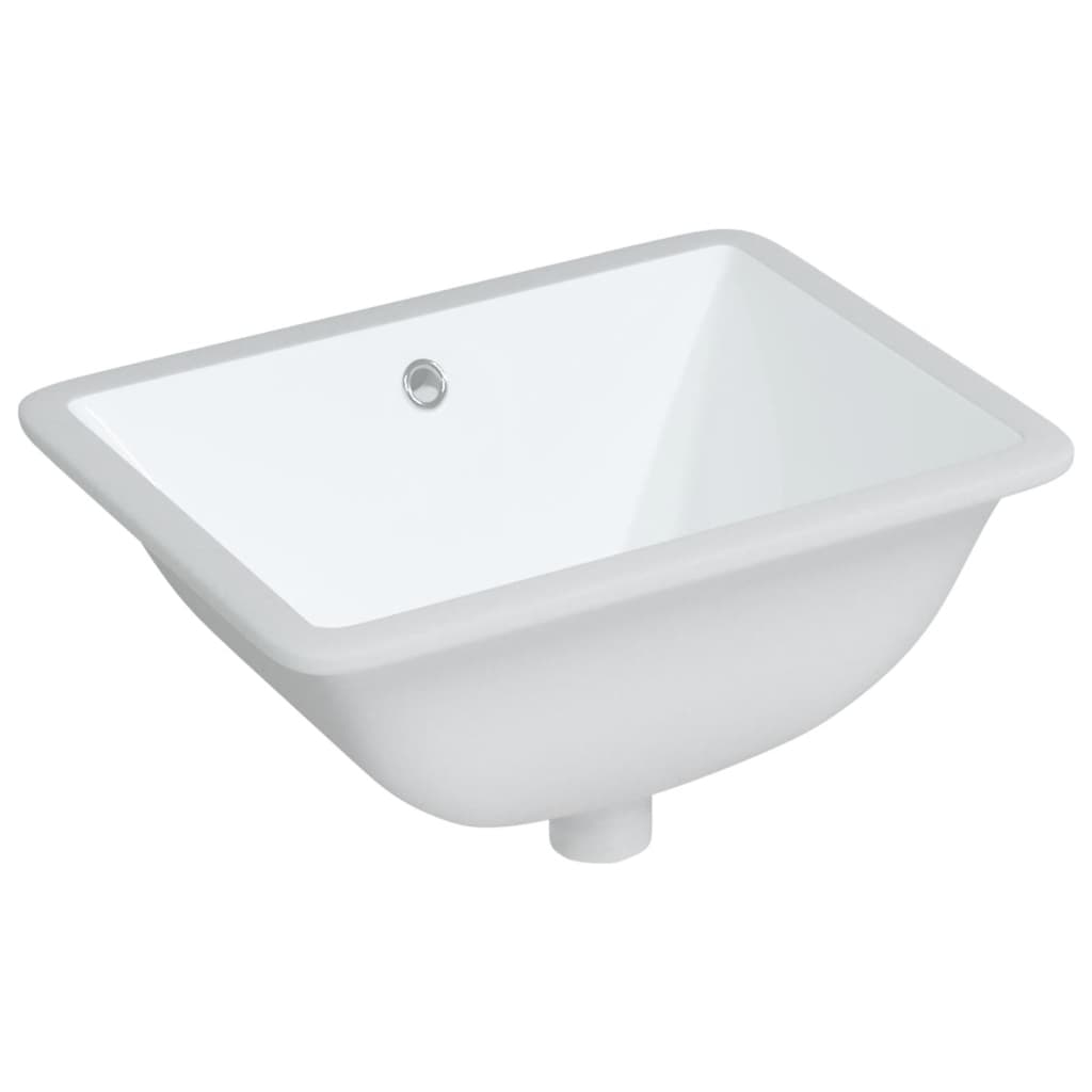 Vidaxl Washingin Rectangular 47.5x35x19.5 cm Céramique blanc