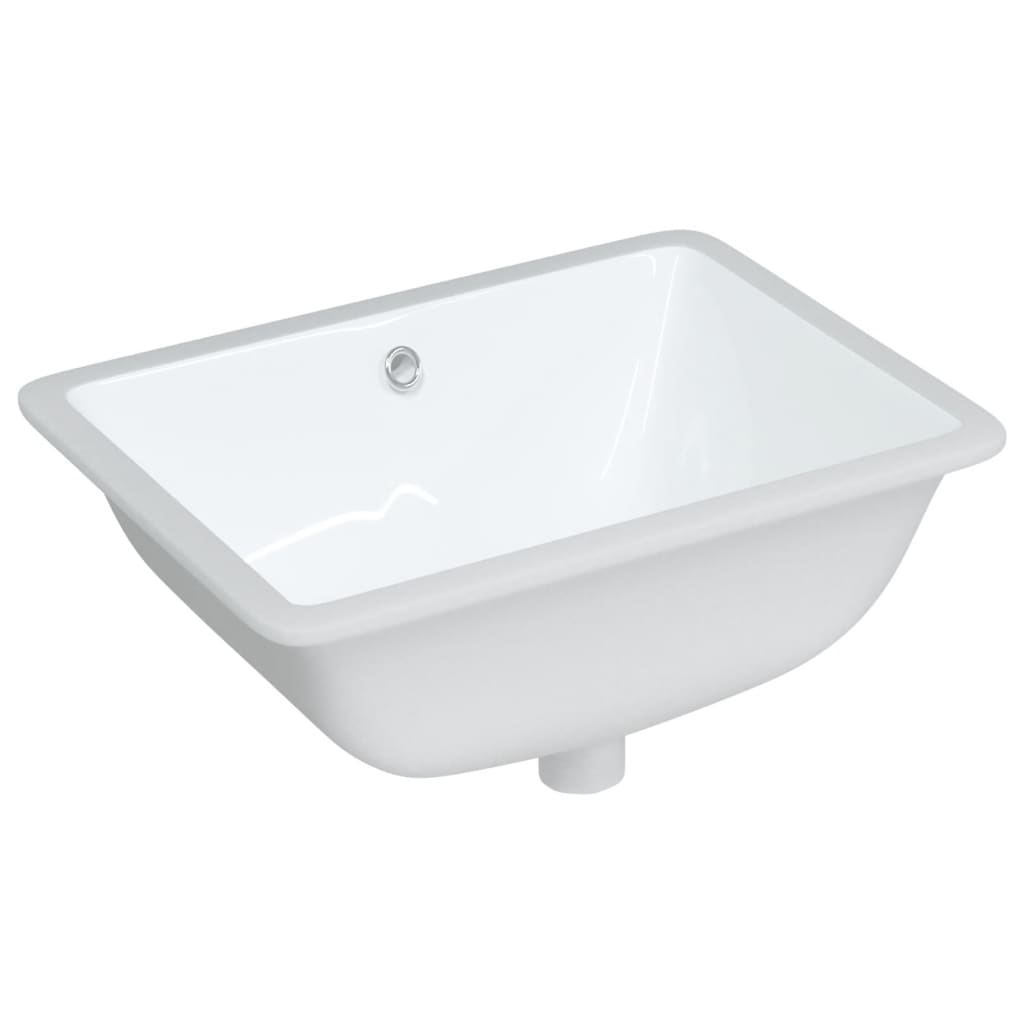 Vidaxl Washingin Rectangulaire 52x38.5x19,5 cm Blanc en céramique