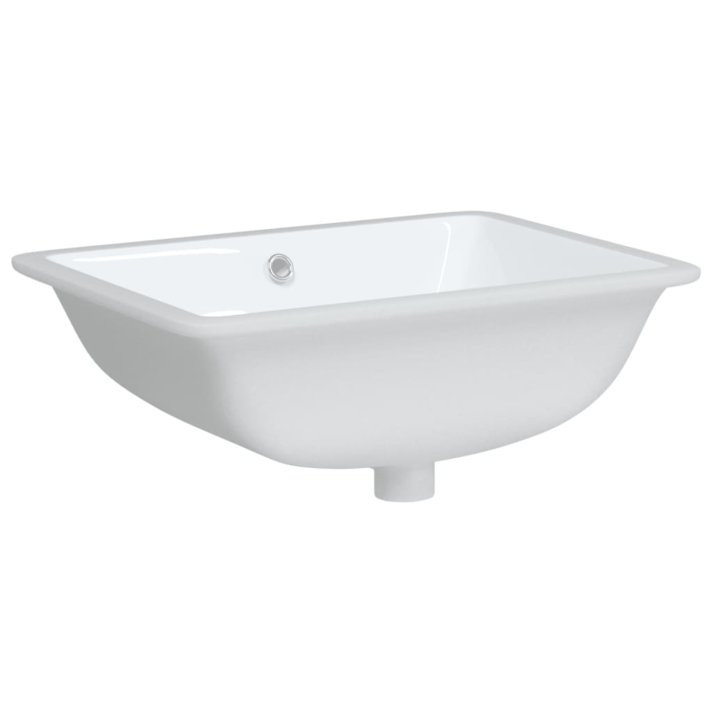 Vidaxl Washingin Rectangulaire 52x38.5x19,5 cm Blanc en céramique