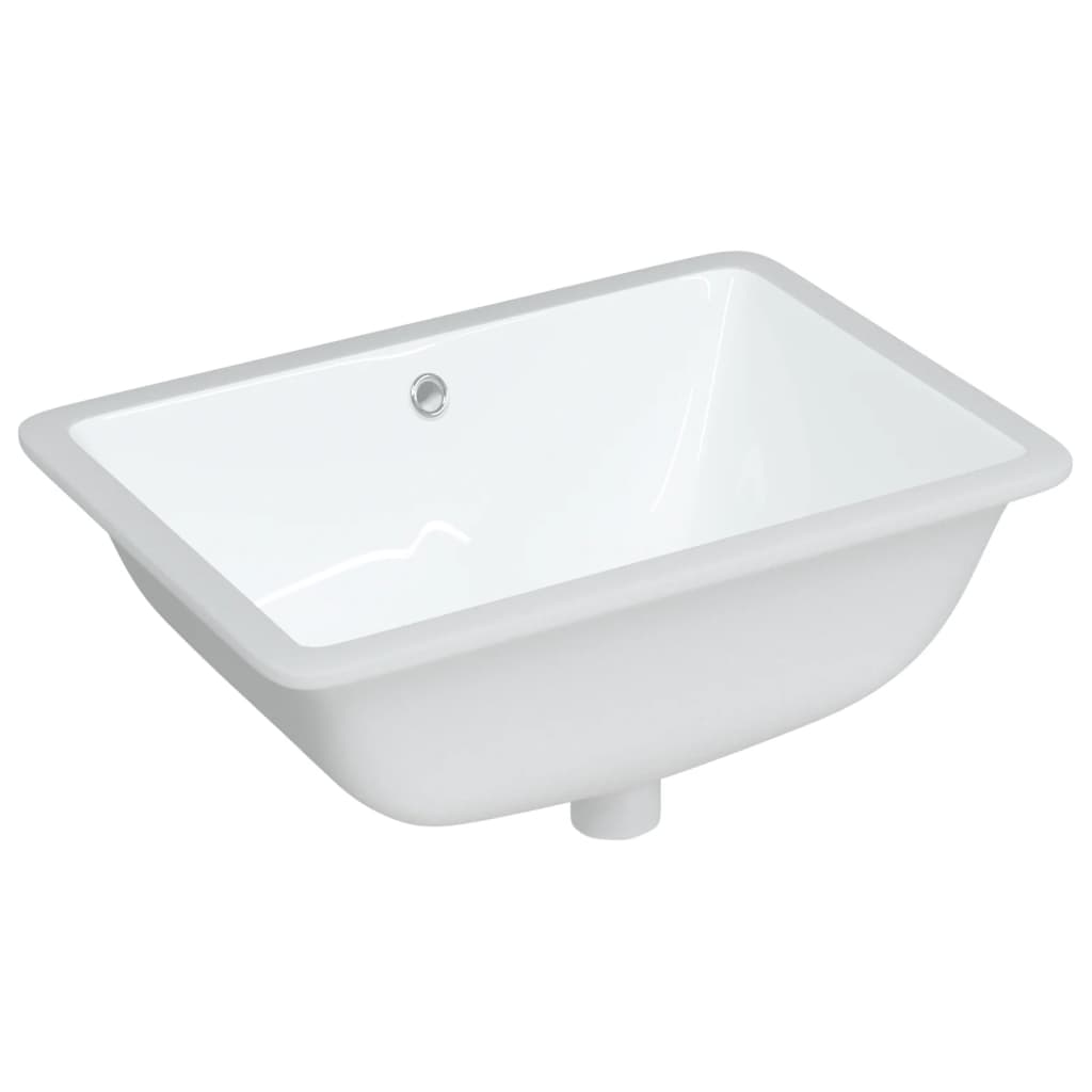 Vidaxl Washingin Rectangulaire 55,5x37.5x19 cm Blanc en céramique