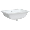 Vidaxl Washingin Rectangulaire 55,5x37.5x19 cm Blanc en céramique