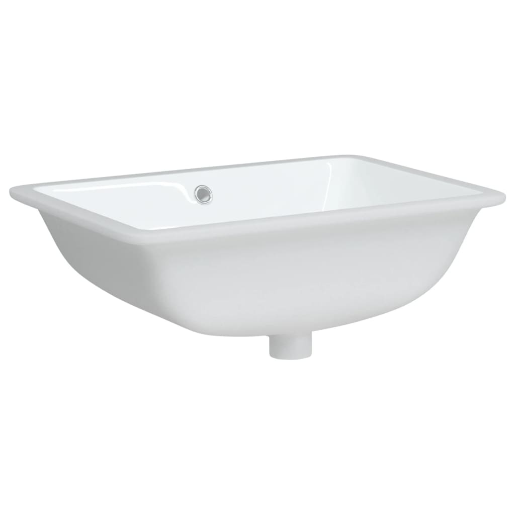 Vidaxl Washingin Rectangulaire 55,5x37.5x19 cm Blanc en céramique