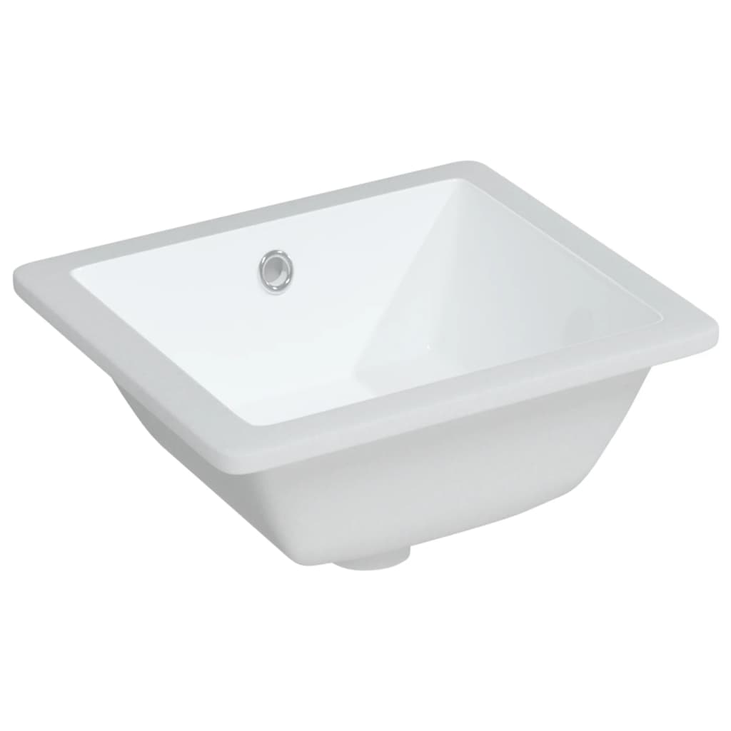 Vidaxl Washingin Rectangulaire 36x31.5x16,5 cm Blanc en céramique