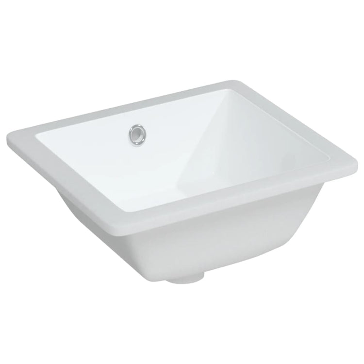 Vidaxl Washingin Rectangulaire 36x31.5x16,5 cm Blanc en céramique