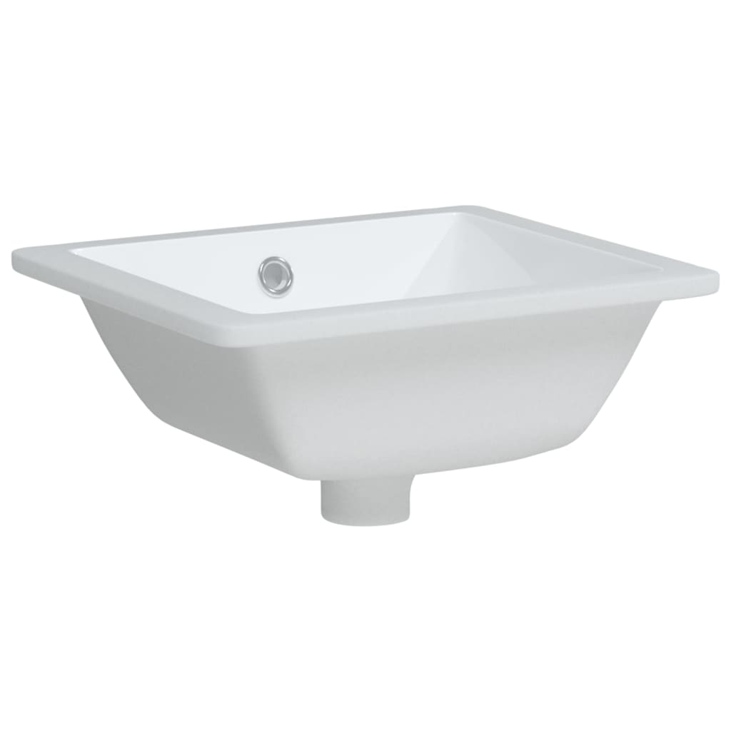 Vidaxl Washingin Rectangulaire 36x31.5x16,5 cm Blanc en céramique