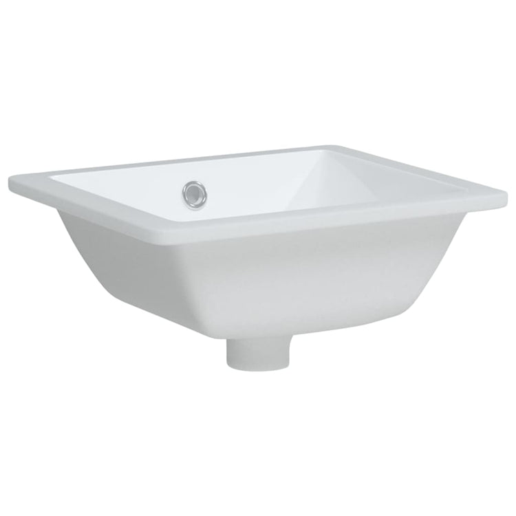 Vidaxl Washingin Rectangulaire 36x31.5x16,5 cm Blanc en céramique