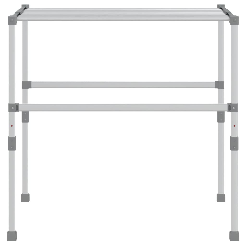 VidaXL étendoir 83x(50-55)x(40-85) cm aluminium