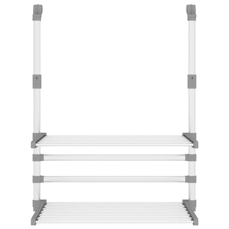 Rack de séchage Vidaxl pour balcon 54x25x42 cm en aluminium