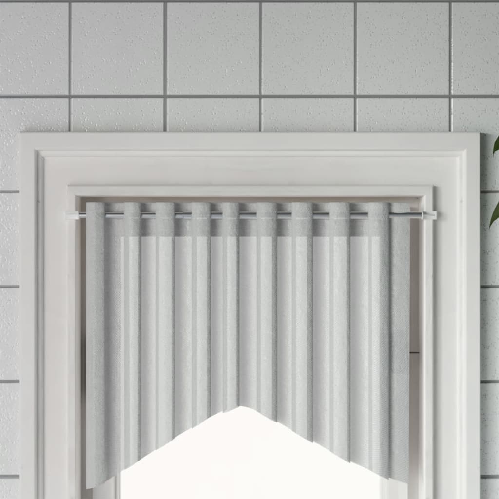 Rails de rideaux Vidaxl 2 pcs 60-105 cm en aluminium blanc et argent de couleur