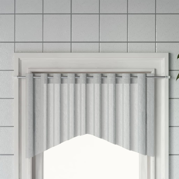 Rails de rideaux Vidaxl 2 PCS 90-130 cm Aluminium blanc et argent de couleur