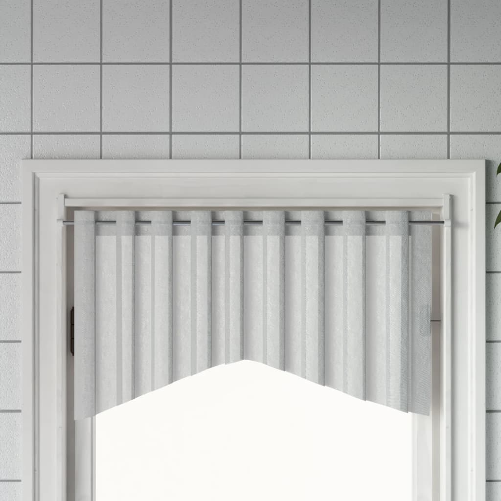 Rails de rideaux Vidaxl 2 pcs 90-135 cm en aluminium blanc et argent de couleur