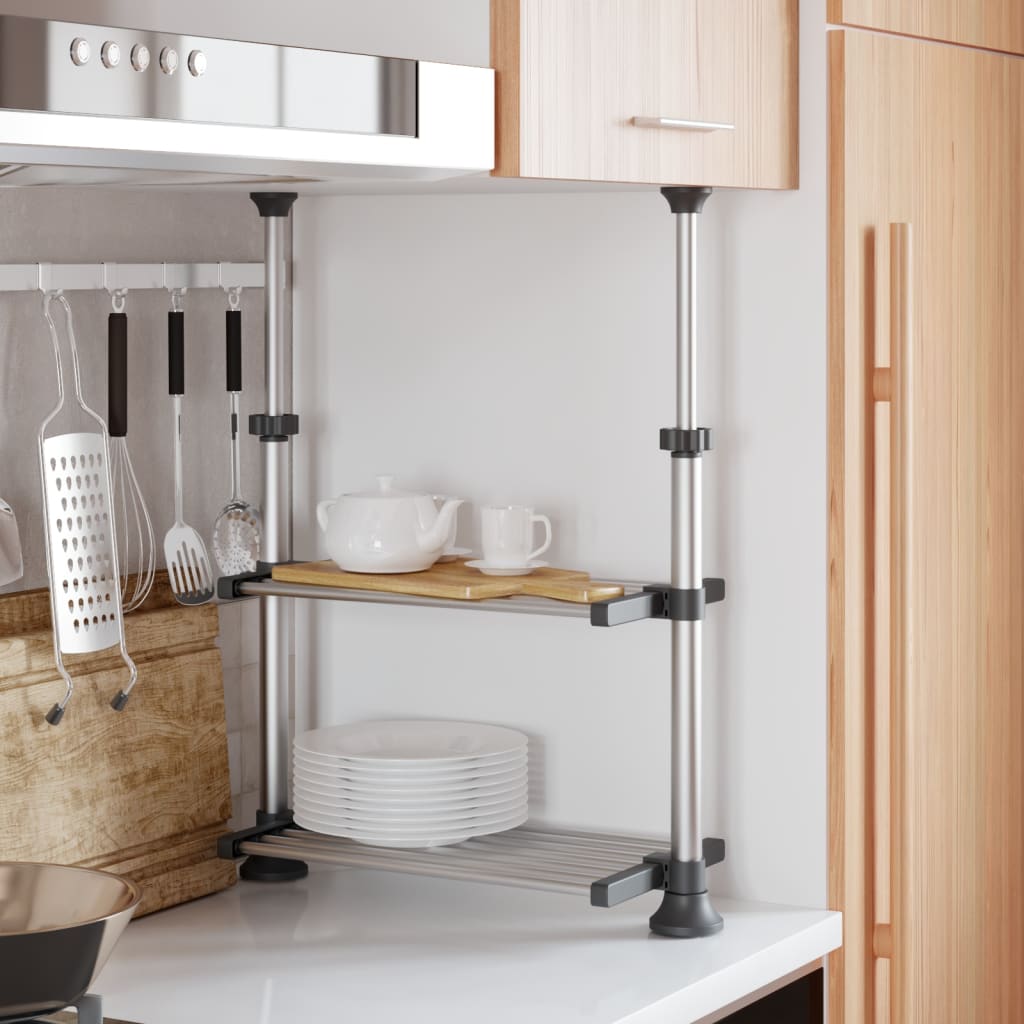 Vidaxl Kitchenness 50x25x (50-70) cm aluminium