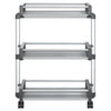 Rack de stockage Vidaxl 59x20x75 cm en aluminium