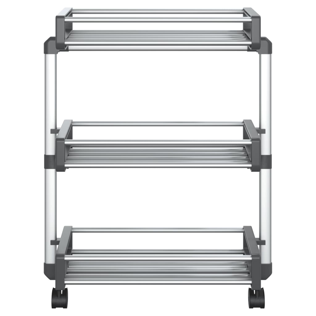 Rack de stockage Vidaxl 59x20x75 cm en aluminium