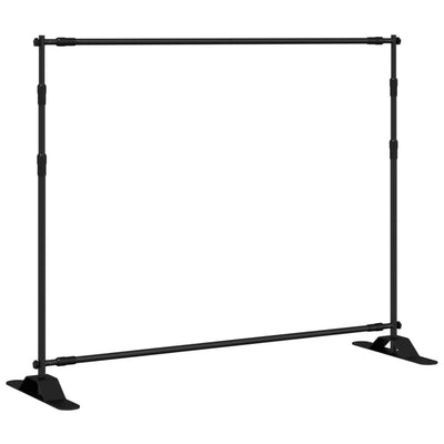 Norme d'arrière-plan vidaxl 254x243 cm en acier noir
