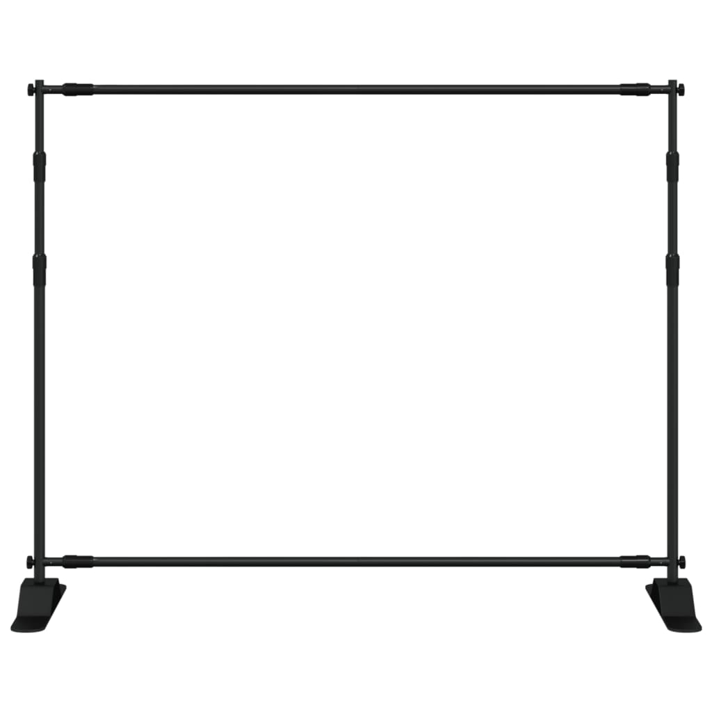 Norme d'arrière-plan vidaxl 254x243 cm en acier noir