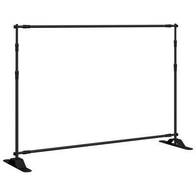 Norme d'arrière-plan vidaxl 305x243 cm en acier noir