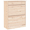 Armoire à chaussures Vidaxl Alta 77x35x96 cm Pine solide