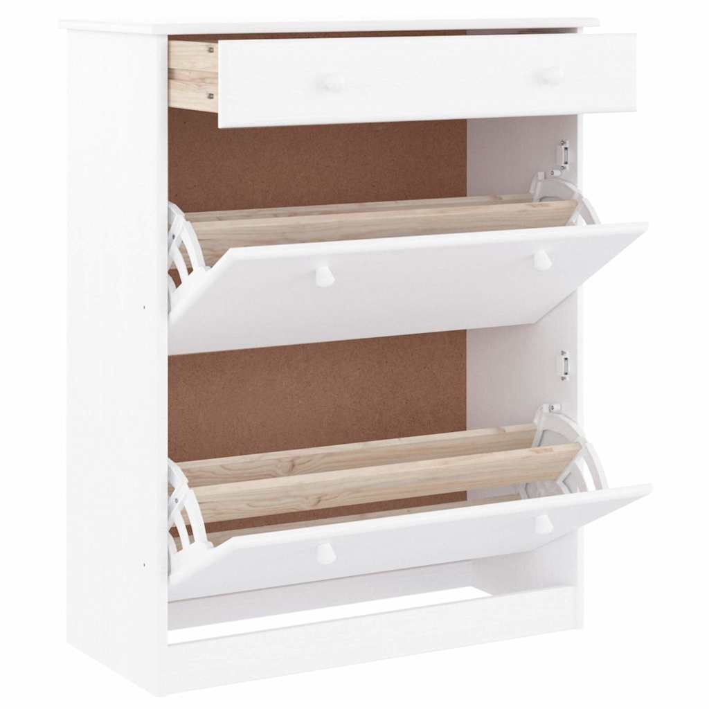 Armoire à chaussures Vidaxl Alta 77x35x96 cm Pine solide