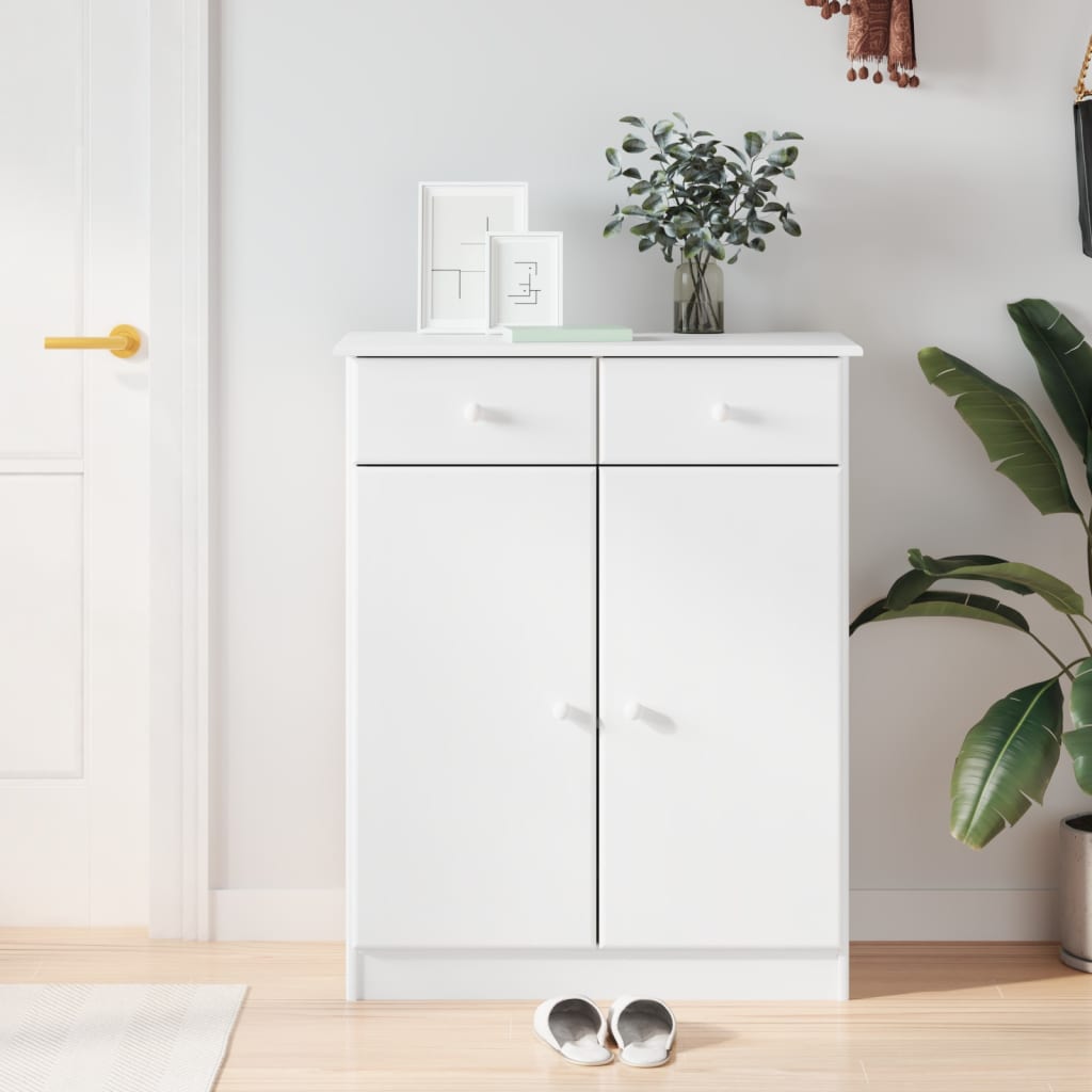 Armoire à chaussures Vidaxl Alta 77x35x96 cm Pine solide