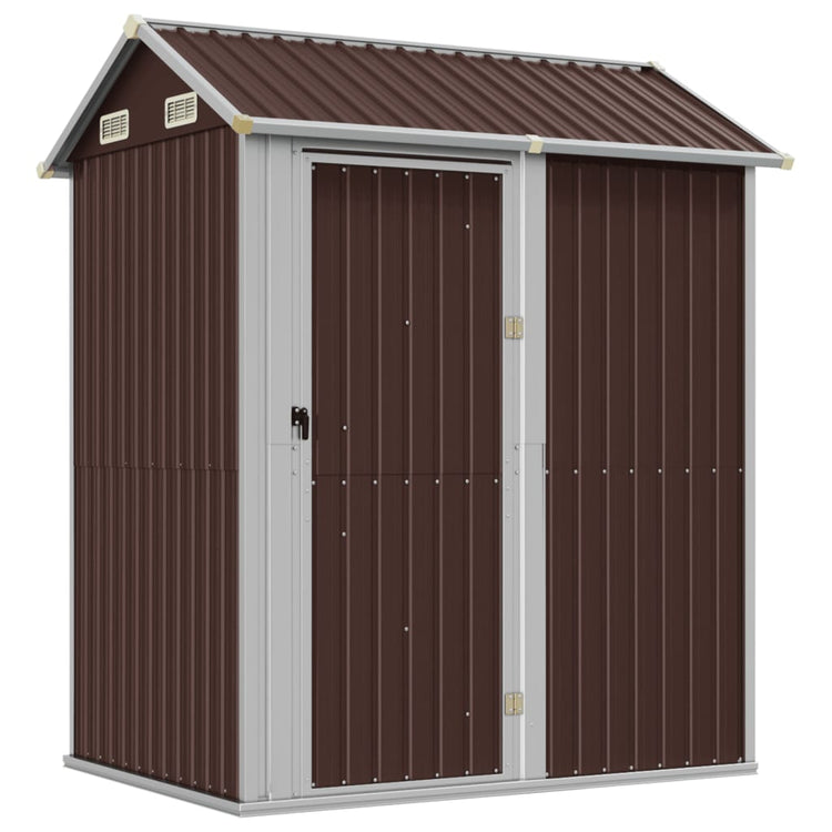 SHED JARDINE VIDAXL 192X152.5X237 CM GALVANISED BRUN-BRAUNE