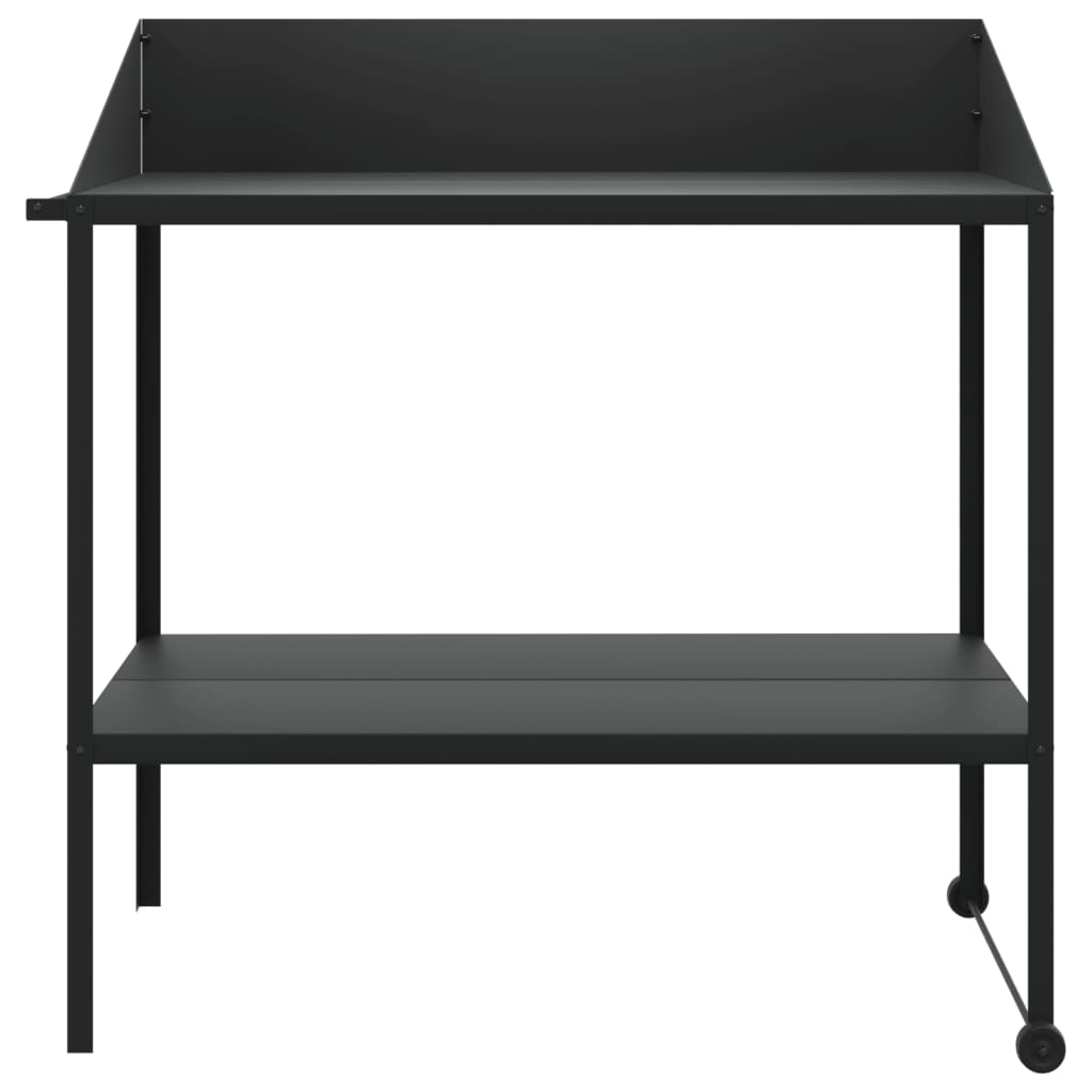 Standard de l'usine Vidaxl 100x54.5x100 cm Couleur d'anthracite en acier galvanisé