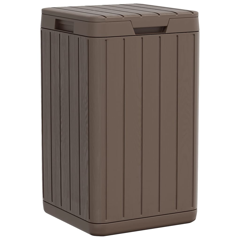 Vidaxl Garden Waste Bin 38x38x65 cm Brown en polypropène