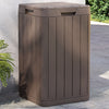 Vidaxl Garden Waste Bin 38x38x65 cm Brown en polypropène