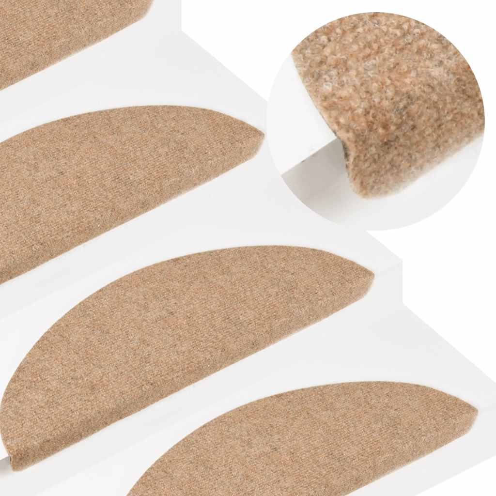 Vidaxl Stair Mats auto-adhésif 10 ST 56X17X3 cm beige