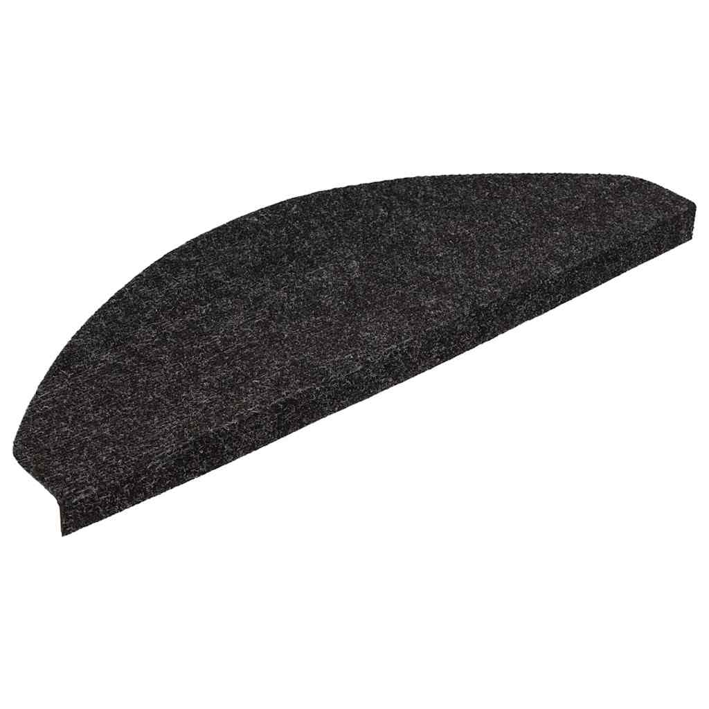 Vidaxl Stair tapis auto-adhésifs 10 pcs 65x22.5x3,5 cm anthracite -colored