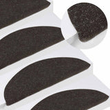 Vidaxl Stair Mats auto-adhésif 10 ST 56x17x3 cm noir - afbeelding 1