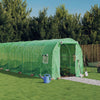 Vidaxl tuinkas avec cadre en acier 48 m² 24x2x2 m vert