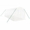 Vidaxl tuinkas avec cadre en acier 12 m² 6x2x2 m blanc
