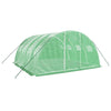 Vidaxl tuinkas avec cadre en acier 16 m² 4x4x2 m vert