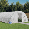 Vidaxl tuinkas avec cadre en acier 24 m² 6x4x2 m blanc