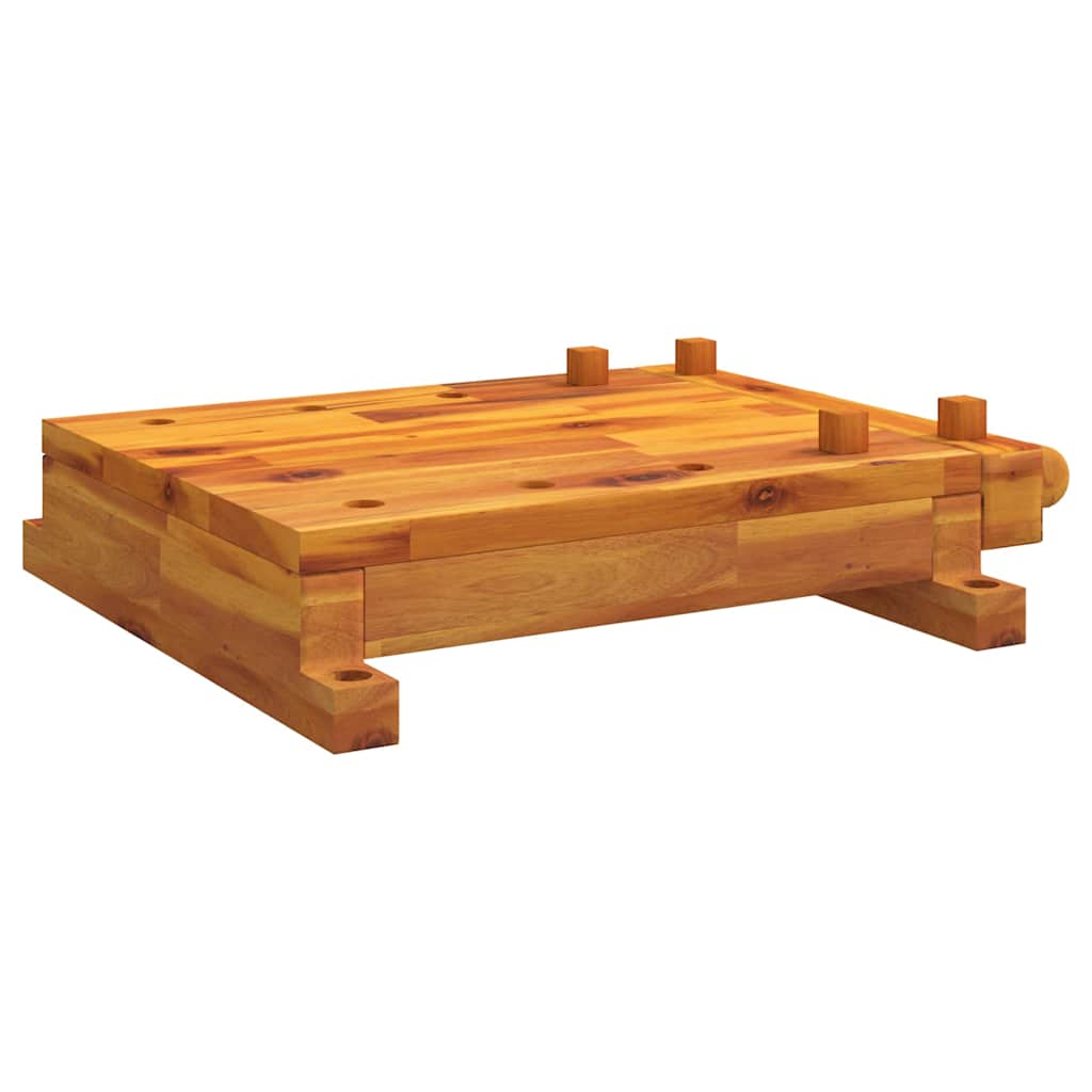 Banc de travail de table vidaxl avec vice 52x44x9,5 cm en bois d'acacia solide
