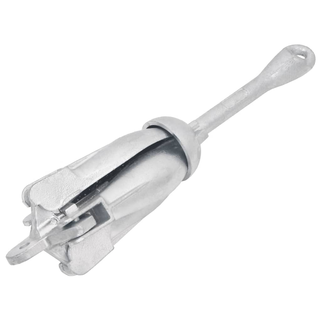 Vidaxl pliable 4 kg d'argent en fonte thermiquement galvanisée