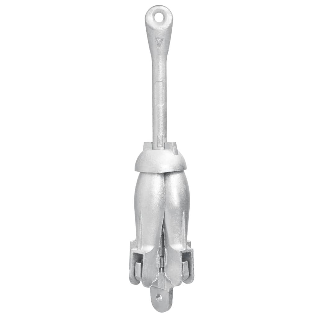 Vidaxl pliable 4 kg d'argent en fonte thermiquement galvanisée