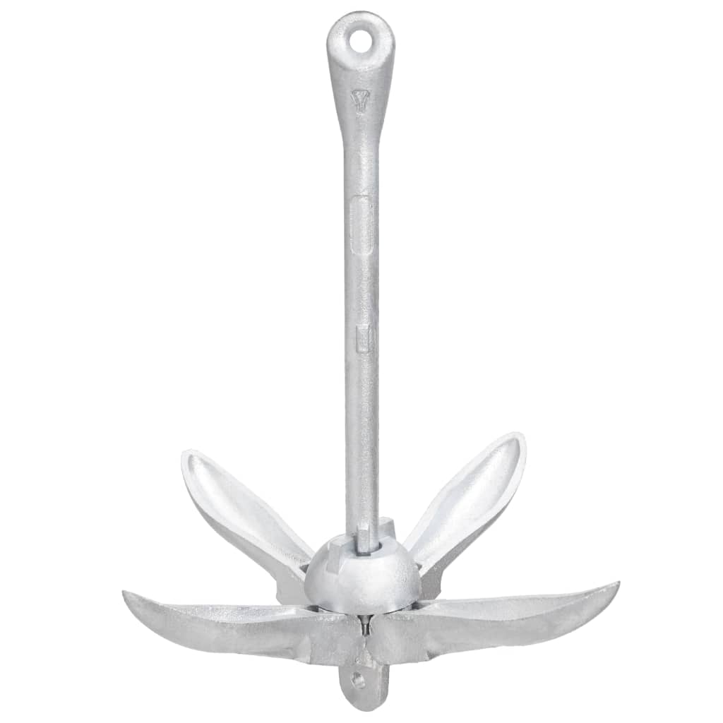 Vidaxl pliable 4 kg d'argent en fonte thermiquement galvanisée