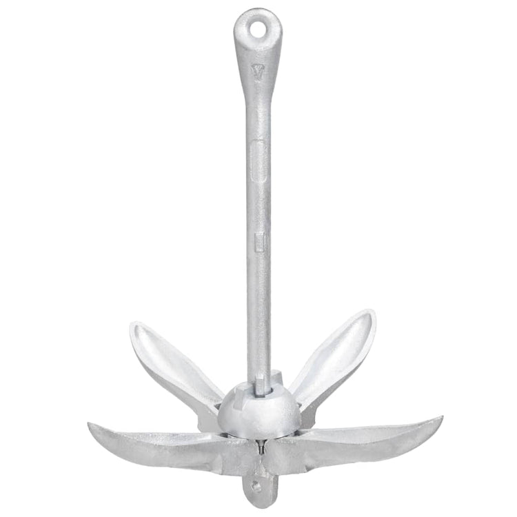 Vidaxl pliable 4 kg d'argent en fonte thermiquement galvanisée