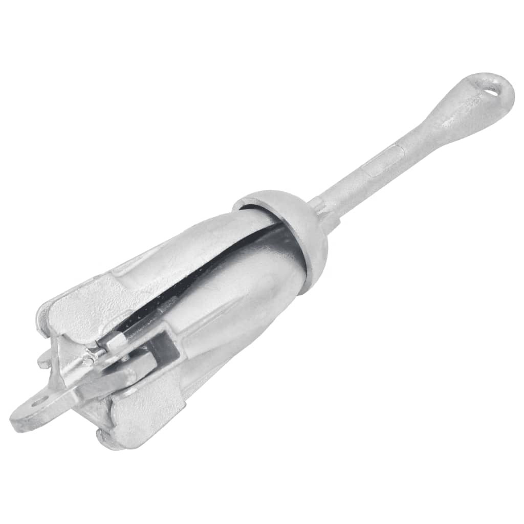 Vidaxl pliable 6 kg d'argent en fonte thermiquement galvanisée