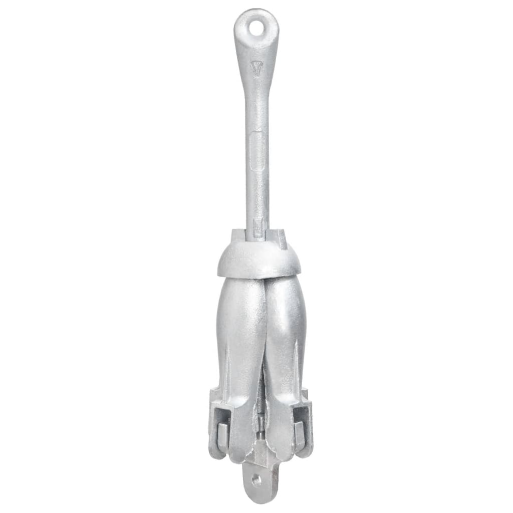 Vidaxl pliable 6 kg d'argent en fonte thermiquement galvanisée