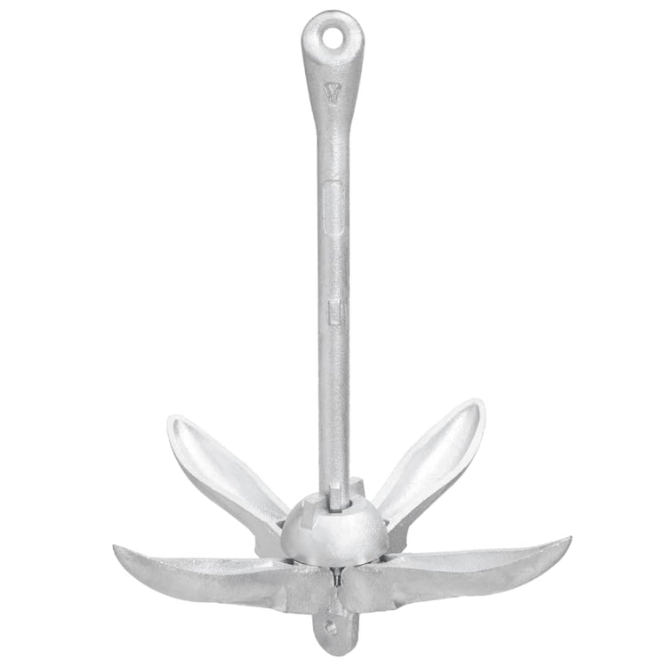 Vidaxl pliable 6 kg d'argent en fonte thermiquement galvanisée