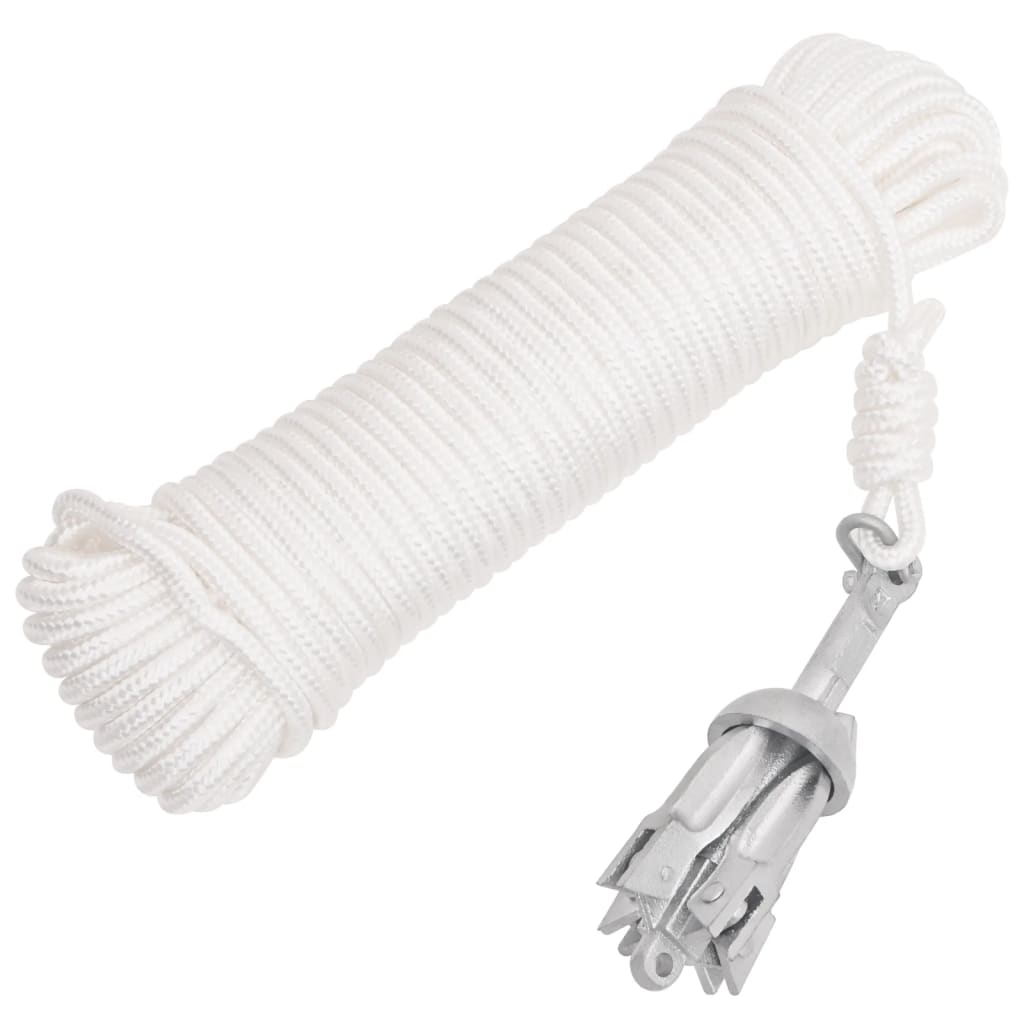 Vidaxl avec corde pliable 0,7 kg de fonte thermiquement galvanisée