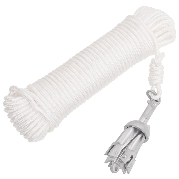 Vidaxl avec corde pliable 0,7 kg de fonte thermiquement galvanisée
