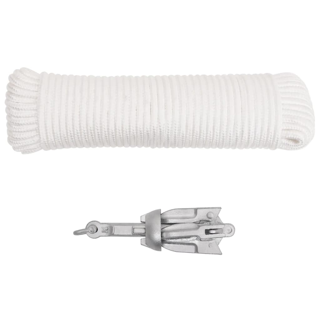 Vidaxl avec corde pliable 0,7 kg de fonte thermiquement galvanisée