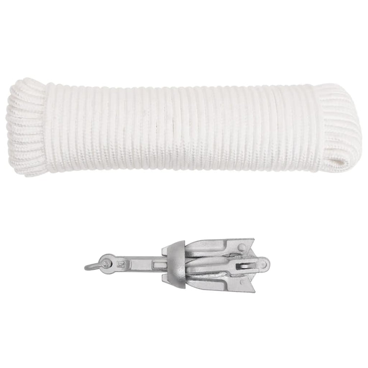 Vidaxl avec corde pliable 0,7 kg de fonte thermiquement galvanisée