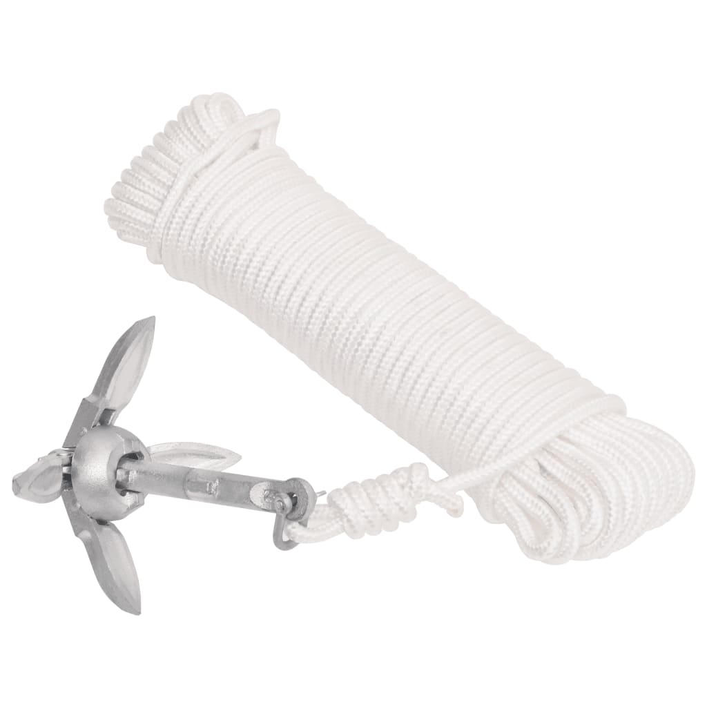 Vidaxl avec corde pliable 0,7 kg de fonte thermiquement galvanisée